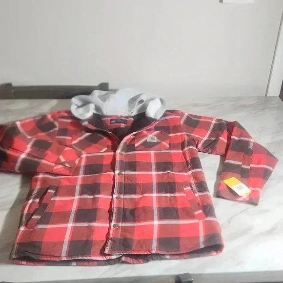 CARHARTT boys plaid long sleeve lined flannel unisex NWT - Picture 4 of 9